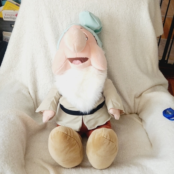 Disney Other - Jumbo Disney Store Sleepy Stuffed Plush Snow White & the Seven Dwarfs Character